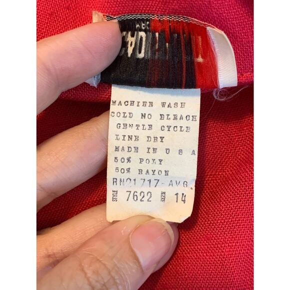 Cadi Sport vintage pink one button blazer size 14 - Picture 3 of 6